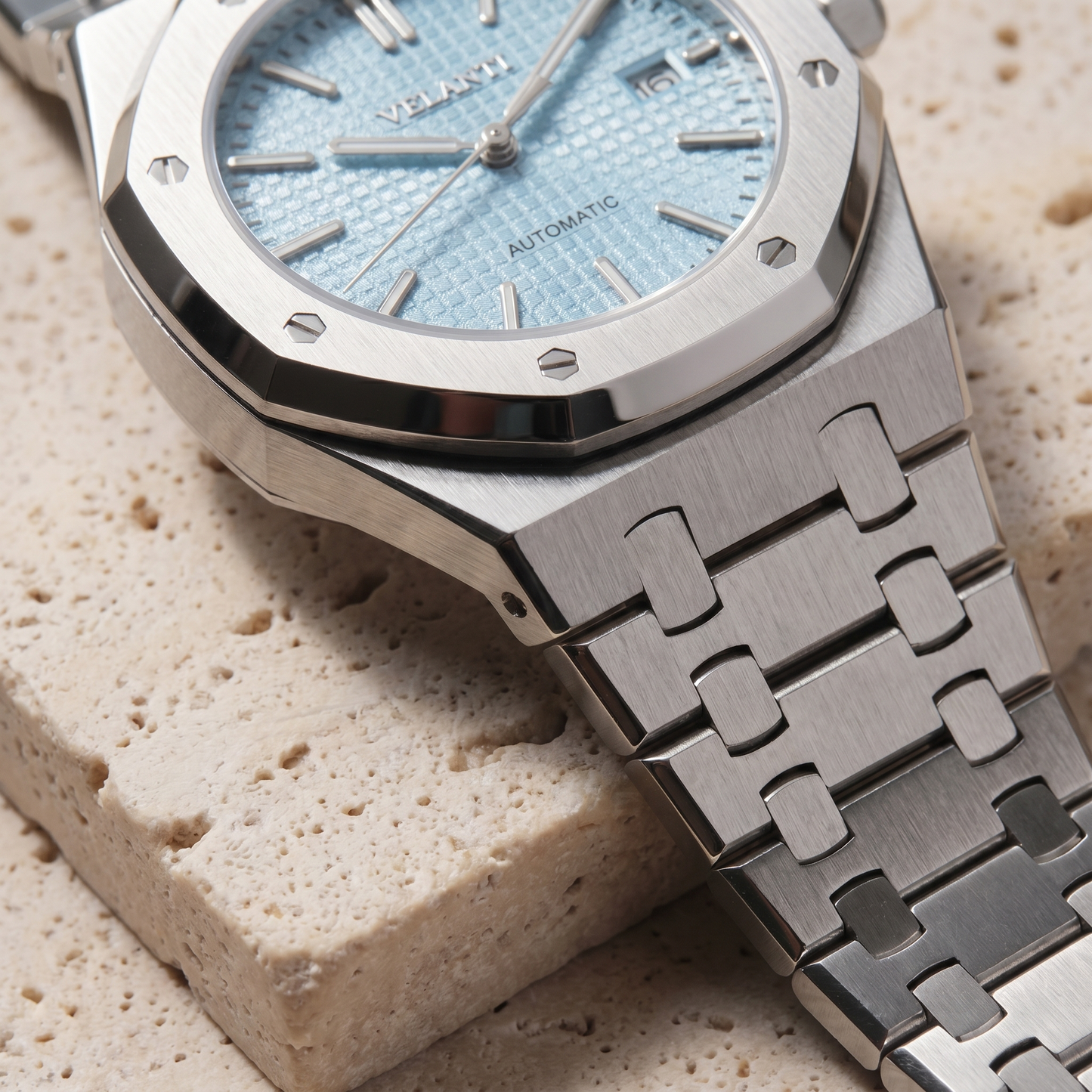 Royal Oak-style mod watch Ice Blue Velanti Milano Royal Veloak product photo 4