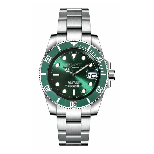 Submariner-style automatic watch, Velanti Milano Velmariner Hulk, main product photo