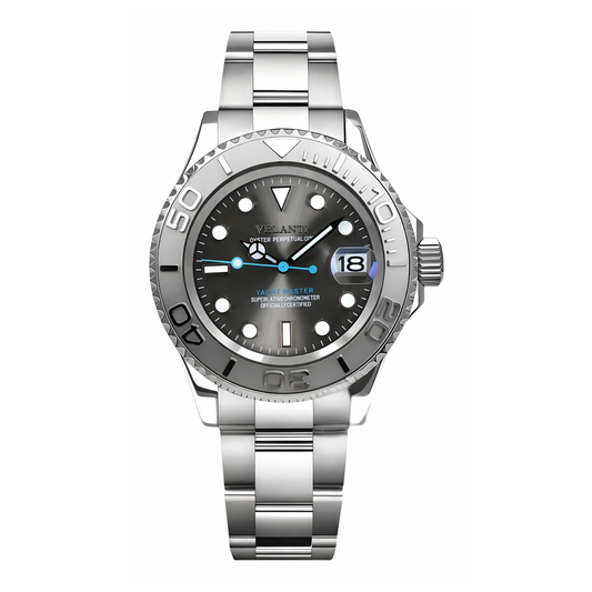 Submariner-style automatic watch, Velanti Milano Velmariner Silver, main product photo