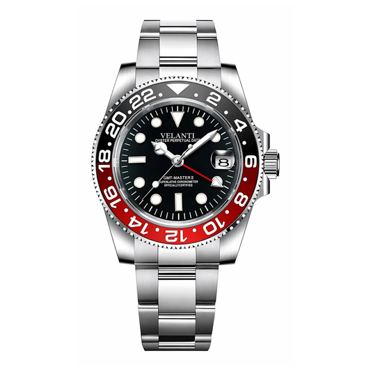 GMT-style automatic watch, Velanti Milano Gmtvel Coke, main product photo
