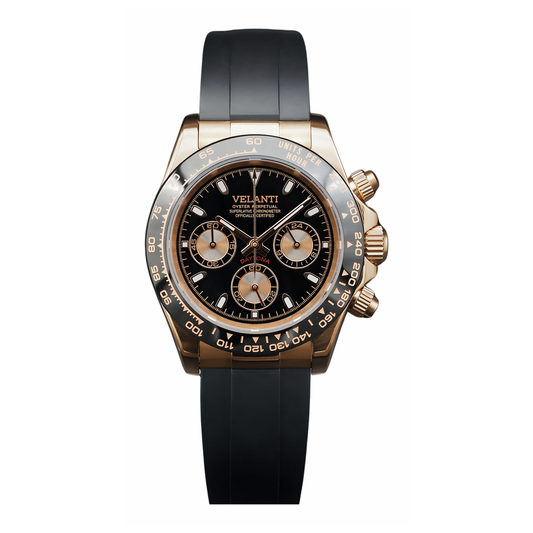 Daytona-style chronograph watch, Velanti Milano Veltona Rose Gold, main product photo