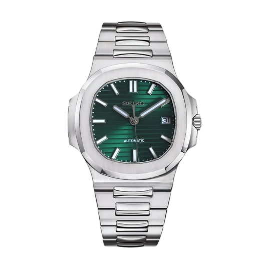Nautiko Metallic Green Seiko mod watch | Velanti Milano