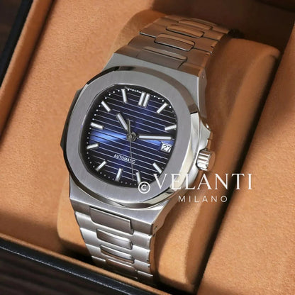 Nautiko Royal Blue Seiko mod watch | Velanti Milano
