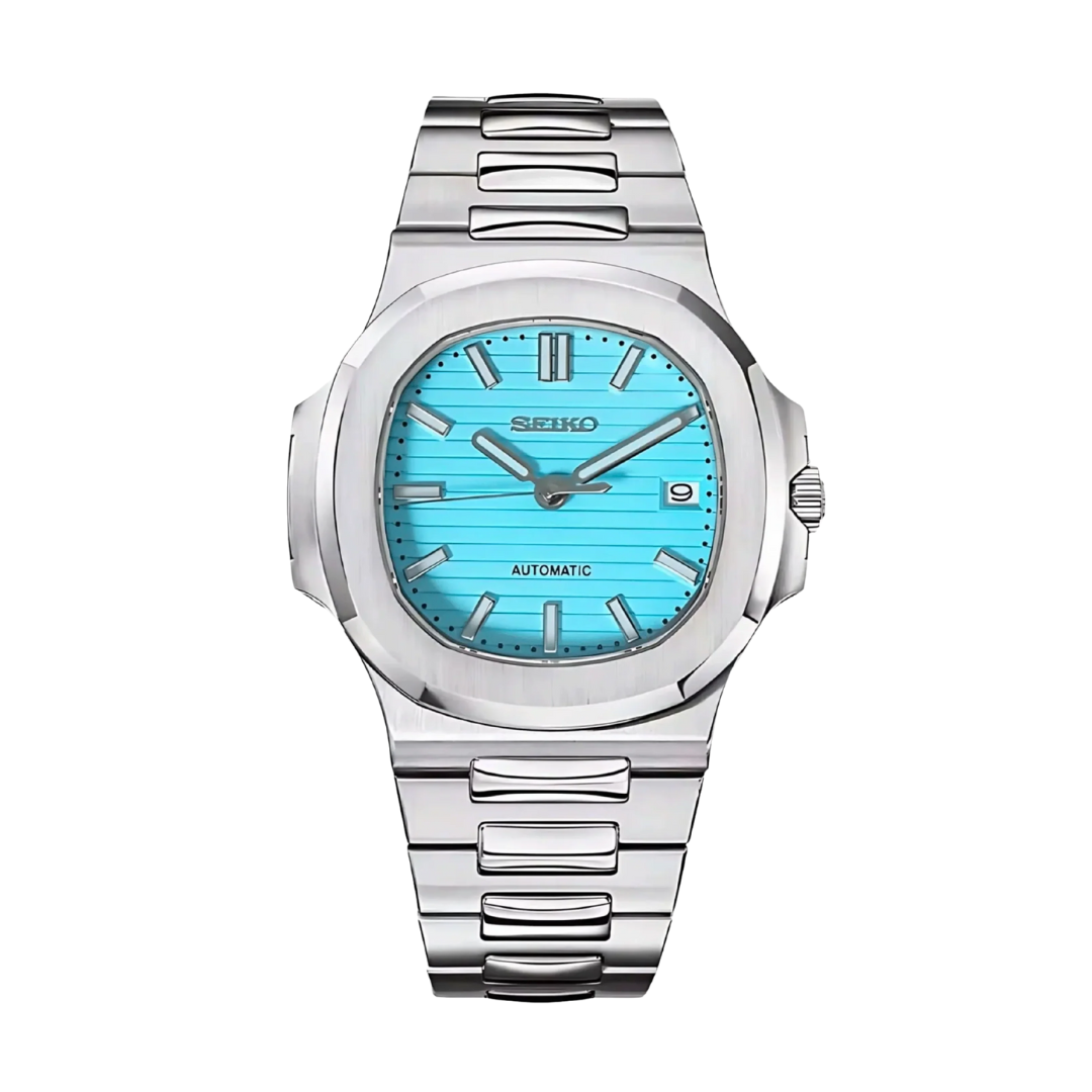 Nautiko Tiffany Blue Seiko mod watch | Velanti Milano