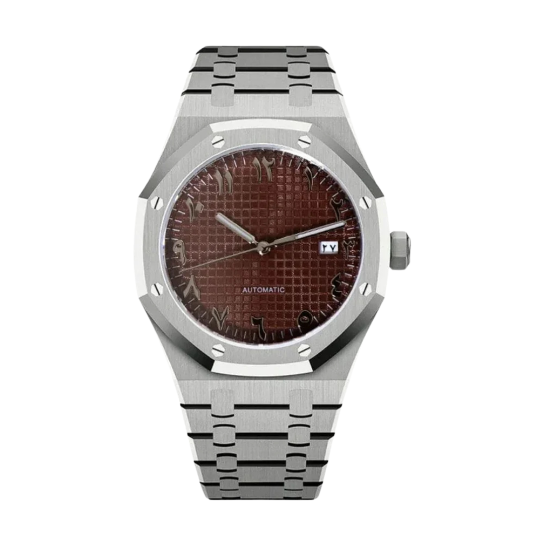 Royal Seikoak Arabic Brown Seiko mod watch | Velanti Milano