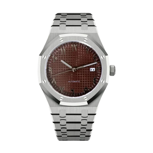 Royal Seikoak Arabic Brown Seiko mod watch | Velanti Milano