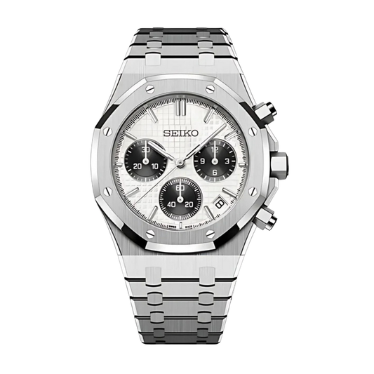 Royal Seikoak Chrono Panda Seiko mod watch | Velanti Milano