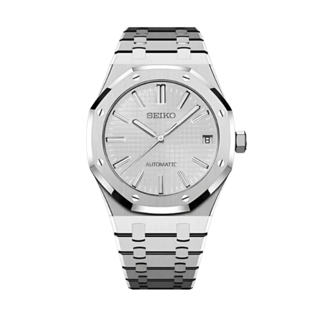 Royal Seikoak White Seiko mod watch | Velanti  Milano