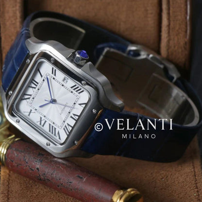 Santeiko | White Blue Leather 