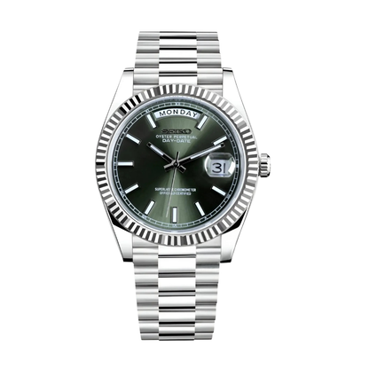 Seikojust Daydate Mint Green Seiko mod watch | Velanti Milano