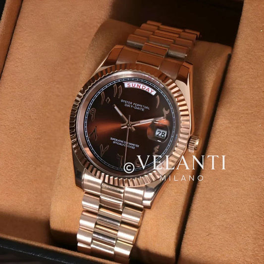 Seikojust | Daydate Rose Gold - Chocolate Arabic