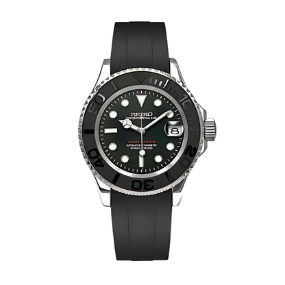 Seikomariner Yacht Master Black Seiko mod watch | Velanti Milano
