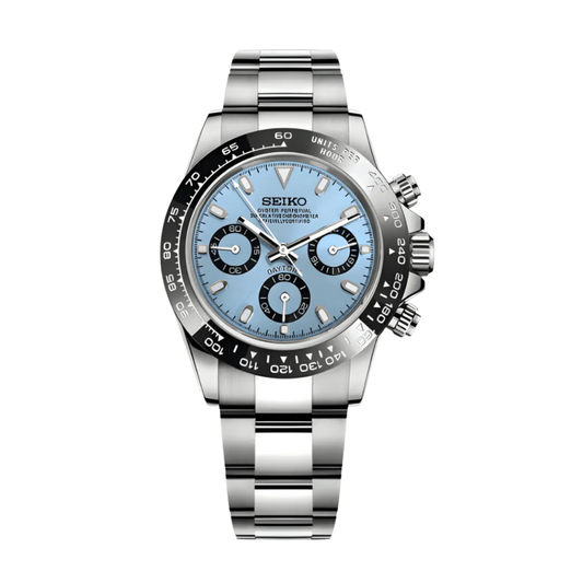 Seitona Ice Blue Seiko mod watch | Velanti Milano