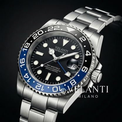 watch water resistance upgrade Black Batman Velanti Milano GMTvel product photo 6