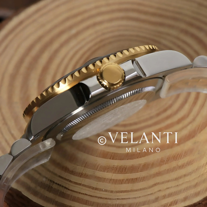 GMT-style mod watch Silver / Gold Velanti Milano GMTvel product photo 4