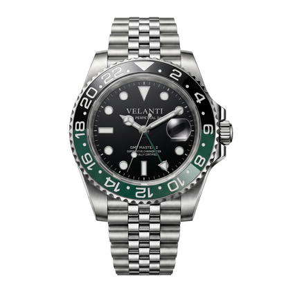 GMT-style mod watch Black Sprite Velanti Milano GMTvel main product photo