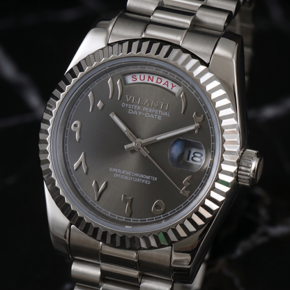 Velanti Milano Datejust Daydate Arabic Deep Grey — view 2