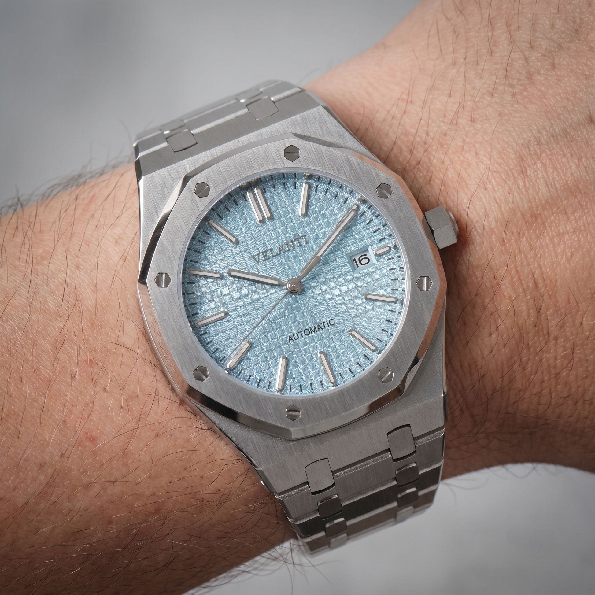 Royal Oak-style mod watch Ice Blue Velanti Milano Royal Veloak product photo 2