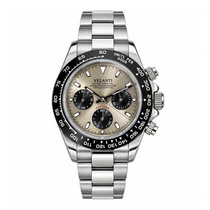 Daytona-style chronograph watch, Velanti Milano Veltona Champagne, main product photo