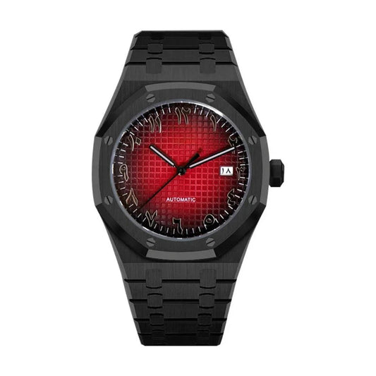 Royal Veloak Arabic Black Red mod watch | Velanti Milano