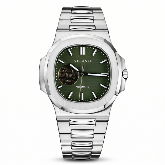 Velanti Milano Nautvel Olive Green Open Movement watch photo 1