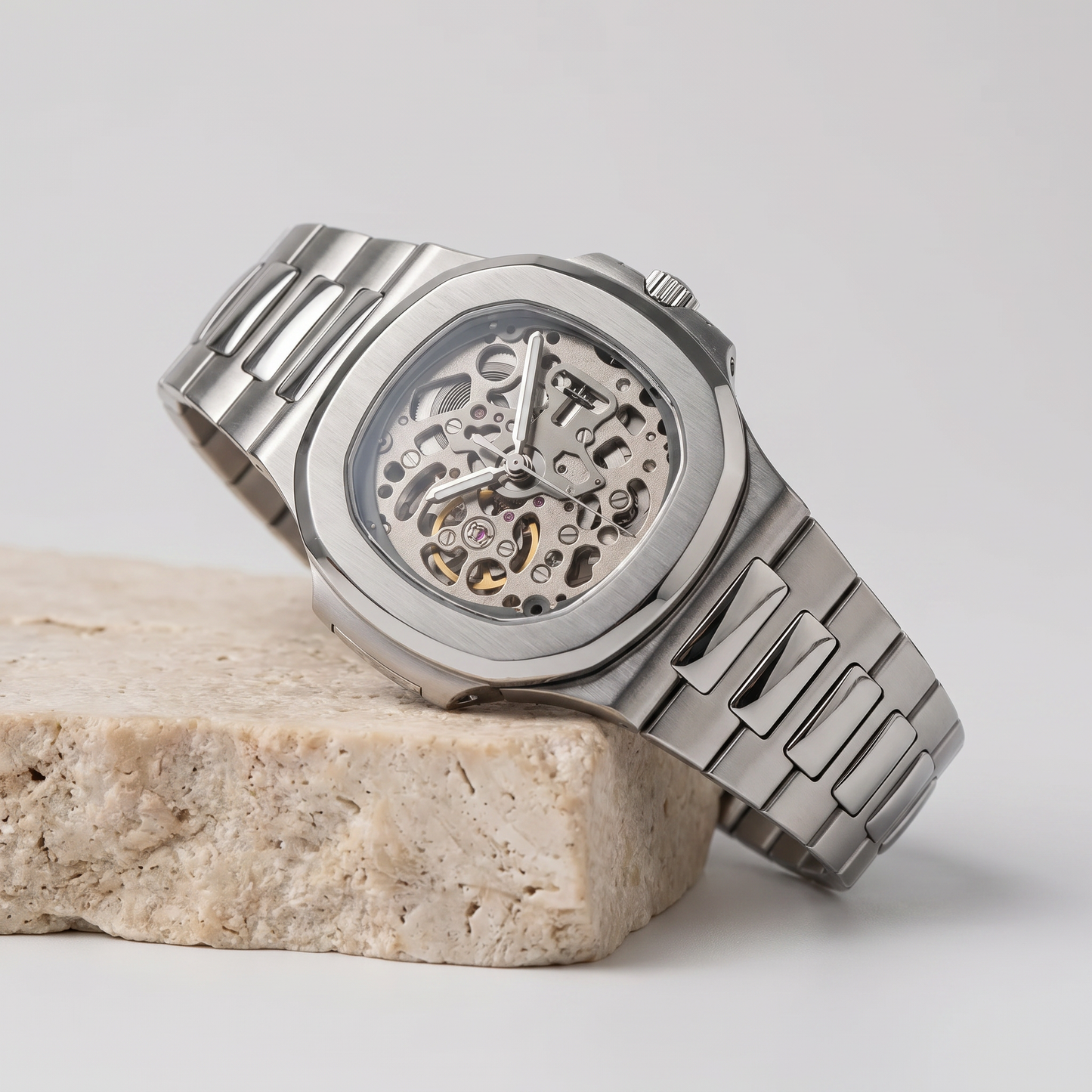 Nautilus-style mod watch Skeleton Velanti Milano Nautvel product photo 2