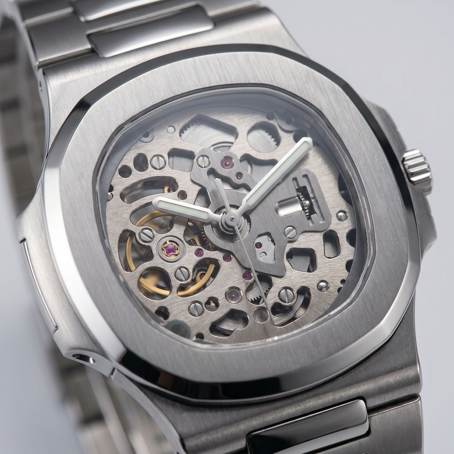 Nautilus-style mod watch Skeleton Velanti Milano Nautvel product photo 3