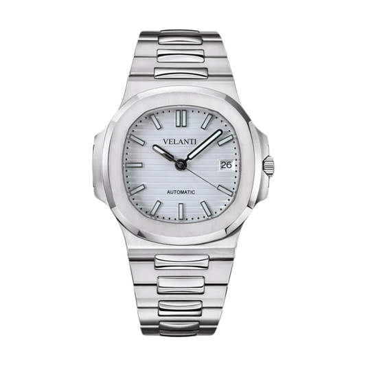 Nautilus-style mod watch White Velanti Milano Nautvel main product photo
