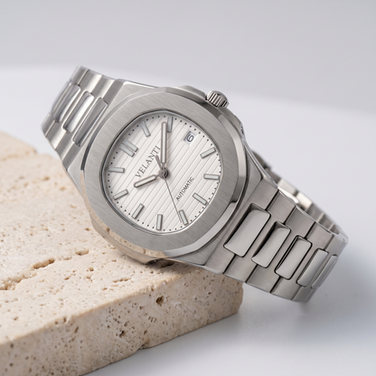 Nautilus-style mod watch White Velanti Milano Nautvel product photo 3