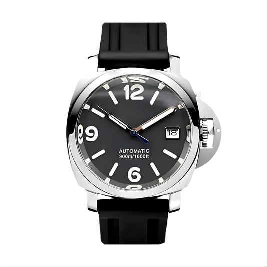 Panvel Black Rubber mod watch | Velanti Milano