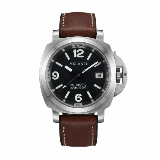 Velanti Milano Pan Brown Leather — luxury automatic watch