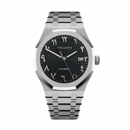 Royal Oak-style mod watch Black Arabic Velanti Milano Royal Veloak product photo 4