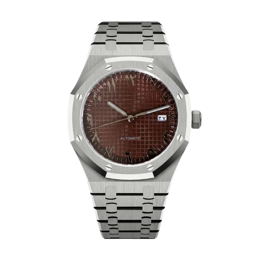Royal Oak-style mod watch Brown Arabic Velanti Milano Royal Veloak main product photo