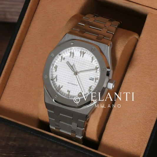 Royal Oak-style mod watch White Arabic Velanti Milano Royal Veloak product photo 2