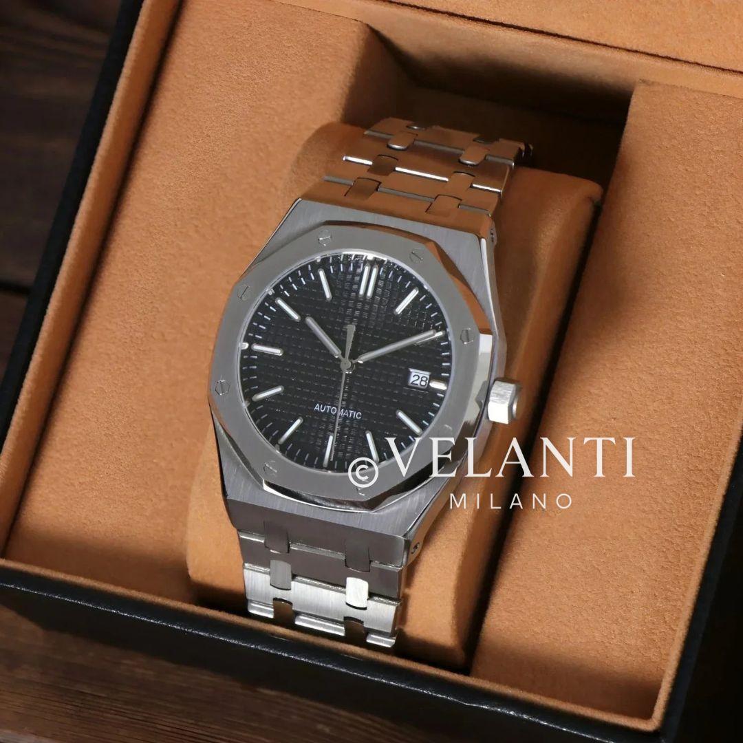 Royal Oak-style mod watch Black Velanti Milano Royal Veloak product photo 2