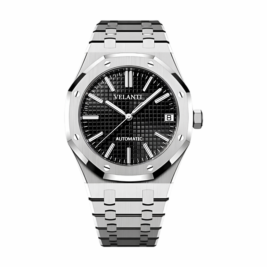 Royal Oak-style mod watch Black Velanti Milano Royal Veloak main product photo