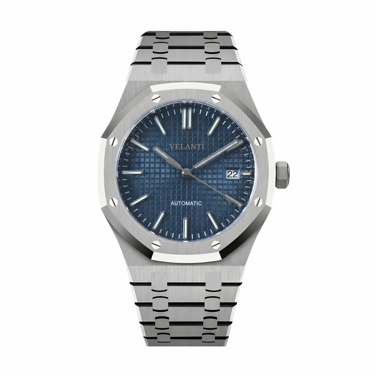 Royal Oak-style mod watch Blue Velanti Milano Royal Veloak main product photo