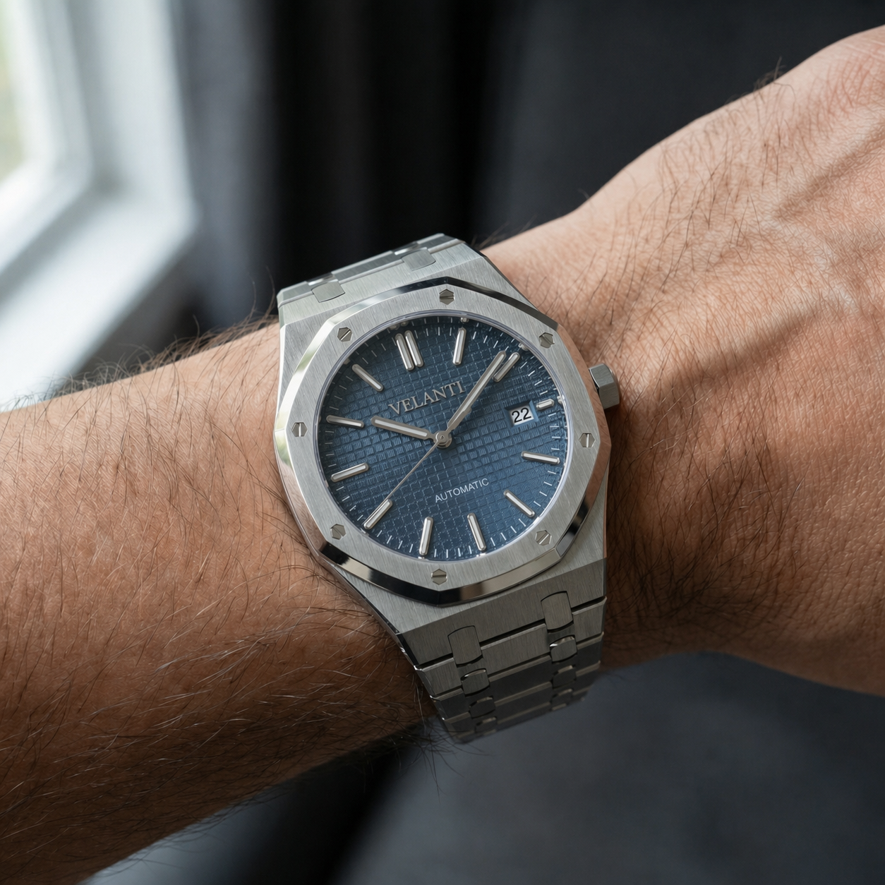 Royal Oak-style mod watch Blue Velanti Milano Royal Veloak product photo 2
