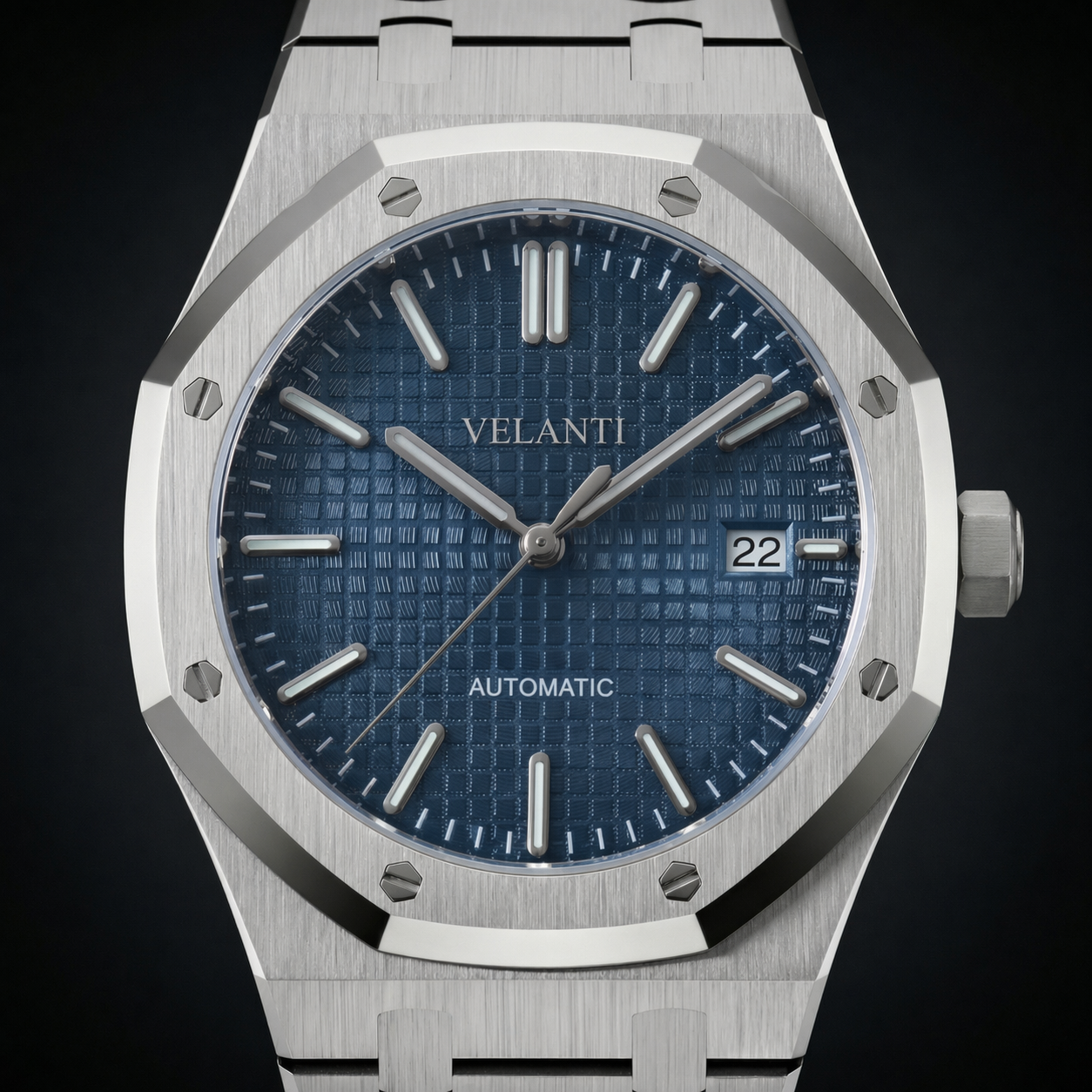 Royal Oak-style mod watch Blue Velanti Milano Royal Veloak product photo 3