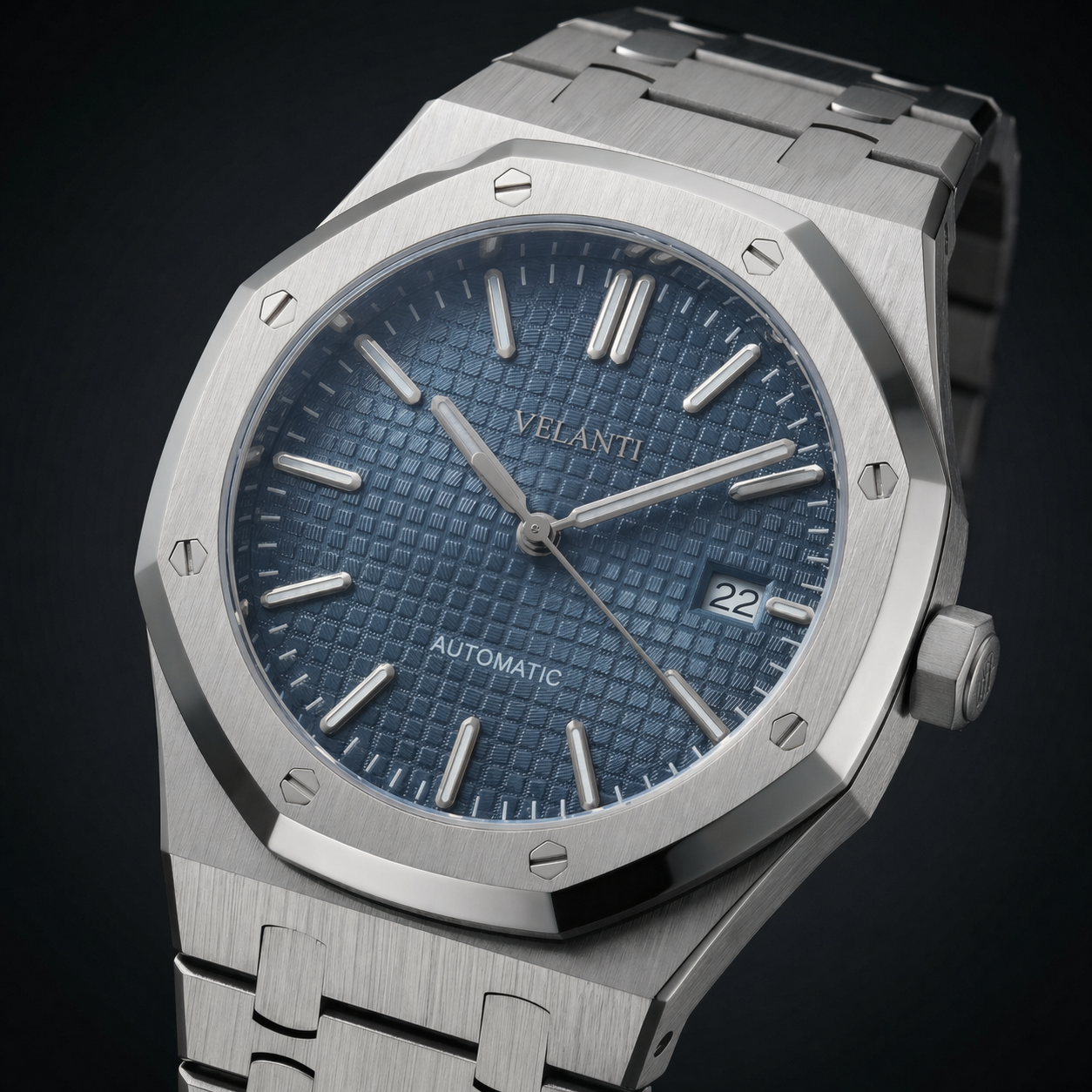 Royal Oak-style mod watch Blue Velanti Milano Royal Veloak product photo 4