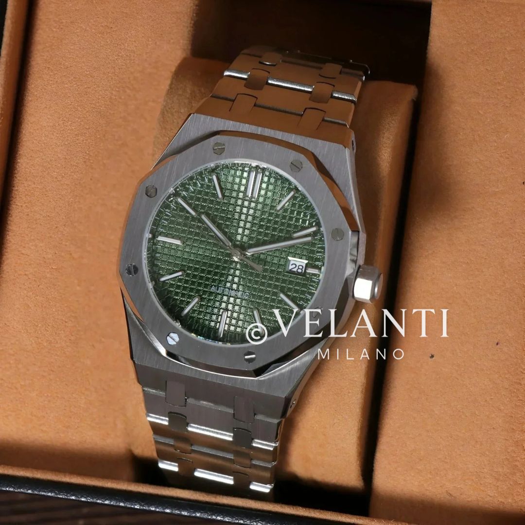 Royal Oak-style mod watch Olive Green Velanti Milano Royal Veloak product photo 2
