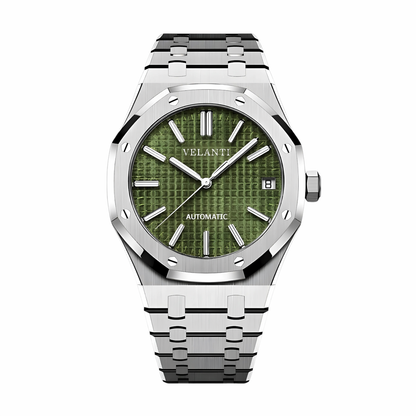 Royal Oak-style mod watch Olive Green Velanti Milano Royal Veloak main product photo