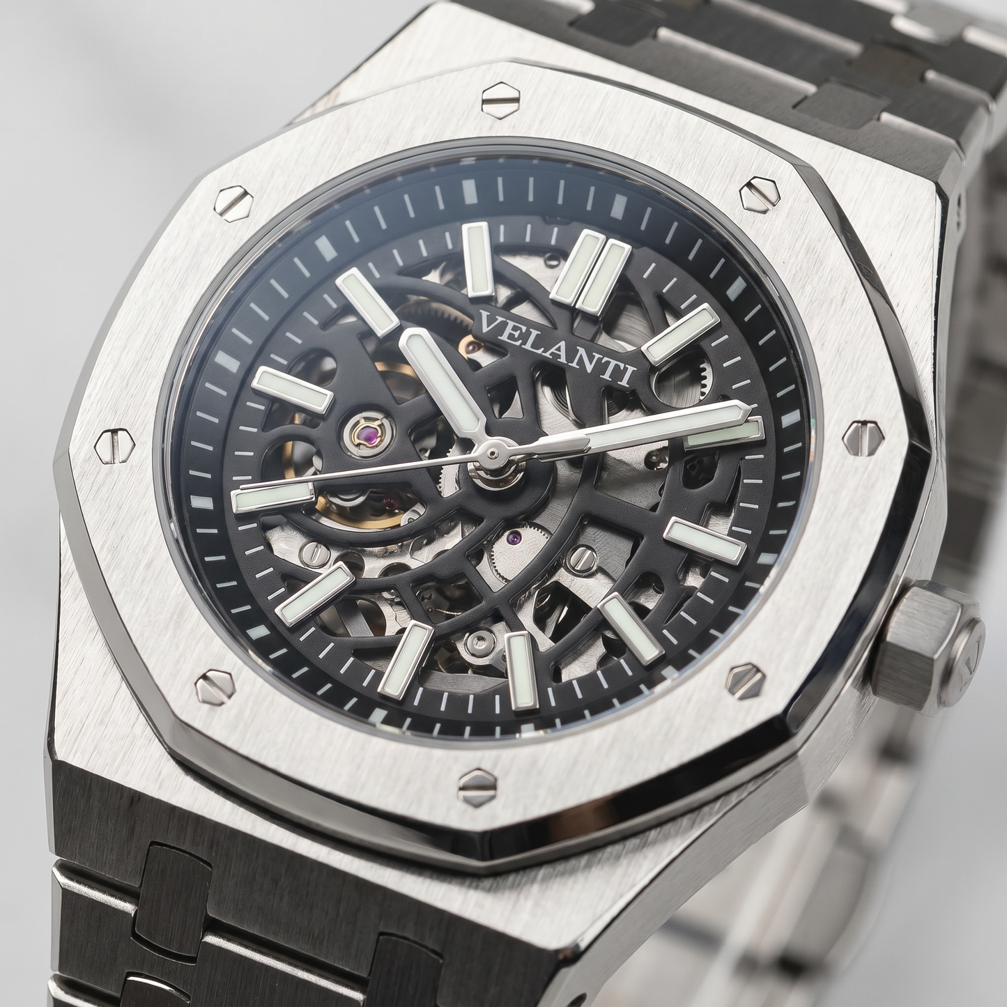 Royal Oak-style mod watch Skeleton Velanti Milano Royal Veloak product photo 4