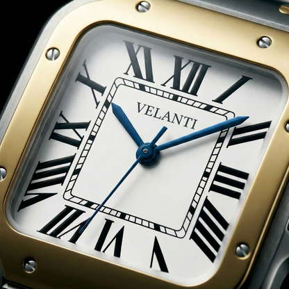 Santos-style mod watch Silver Velanti Milano Santvel product photo 7
