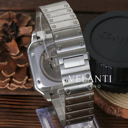 Santos-style mod watch White Velanti Milano Santvel product photo 5