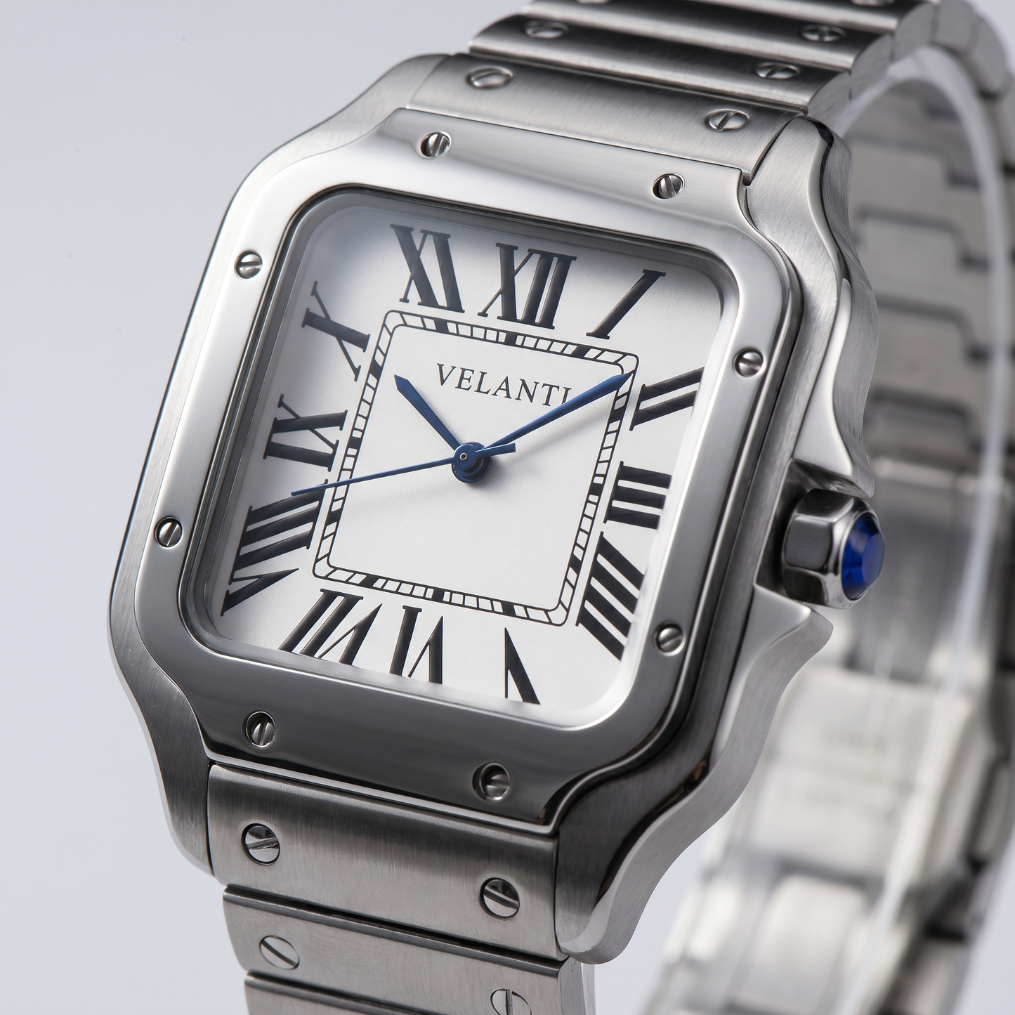 Santos-style mod watch White Velanti Milano Santvel product photo 3