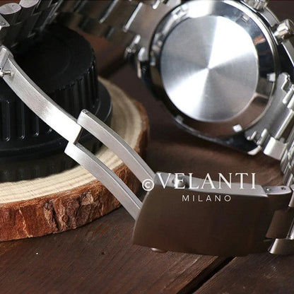 Speedmaster-style mod watch Black Velanti Milano Speedvel product photo 3