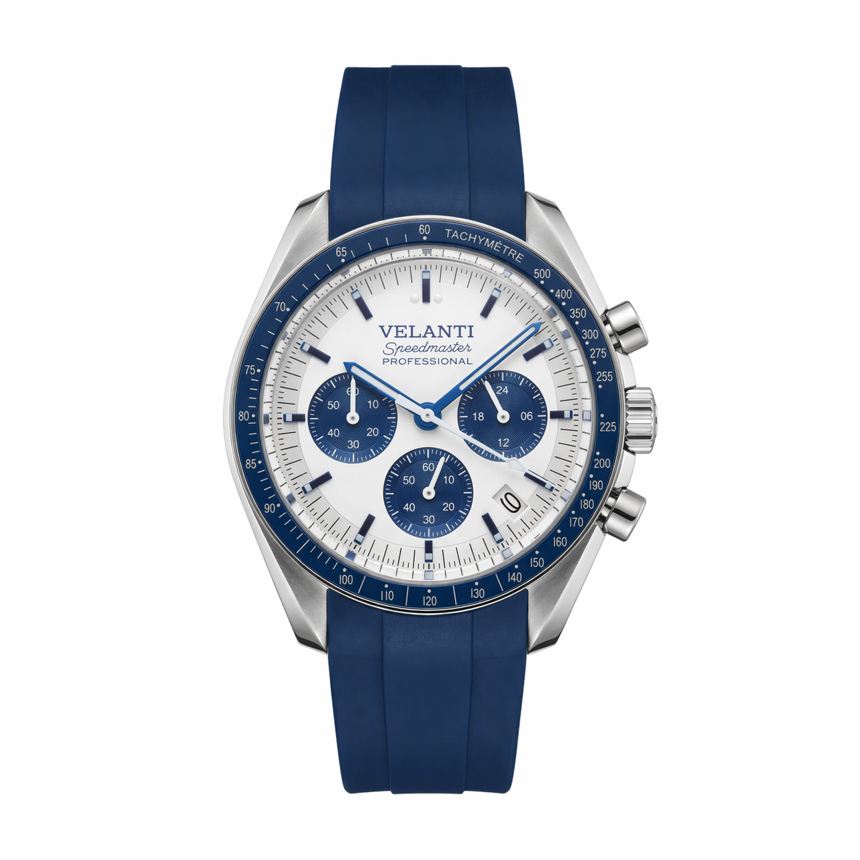 Speedmaster-style mod watch Blue Snoopy Velanti Milano Speedvel main product photo