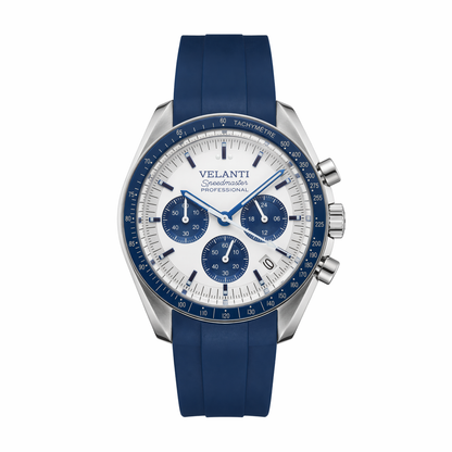 Speedmaster-style mod watch Blue Snoopy Velanti Milano Speedvel main product photo
