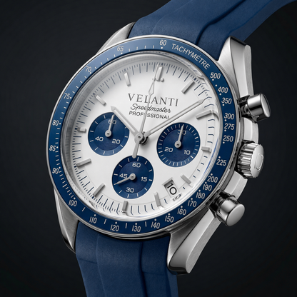 Speedmaster-style mod watch Blue Snoopy Velanti Milano Speedvel product photo 4